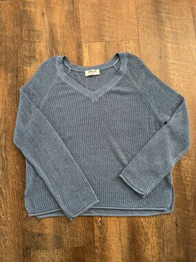 Double Zero Dusty Blue Long Sleeve Sweater - Women's Size Small